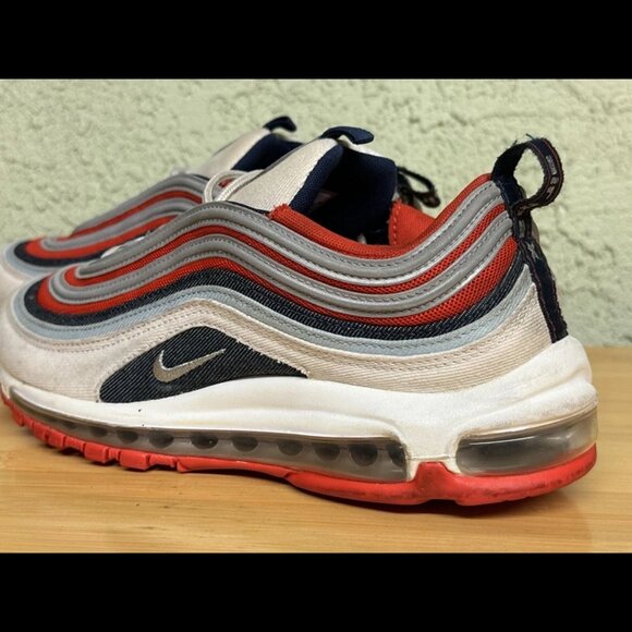 Size 9 - Nike Air‎ Max 97 Navy/Red/White USA America DJ5171-600 - Picture 6 of 12